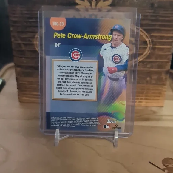 2026 Topps Pete Crow-Armstrong Titans Of The Game Cubs - Picture 2 of 2